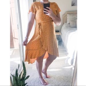 Mustard yellow dress